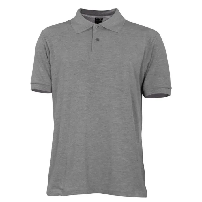 Polera Pique Manga Corta Gris T/L