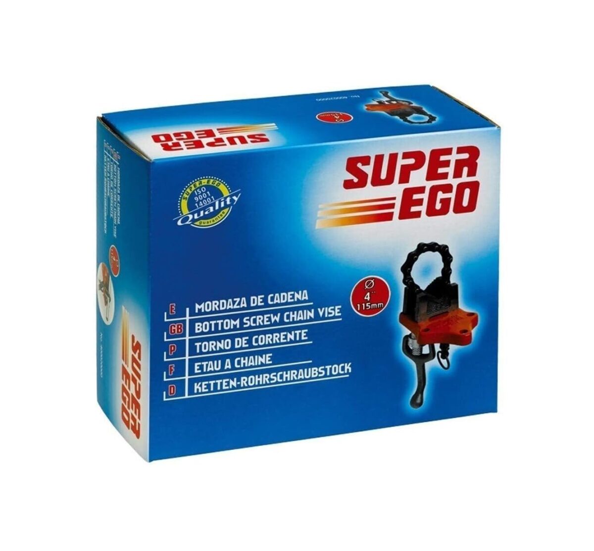 Prensa de Cadena para Tubos de 1/8" a 4" (4000200) Super Ego