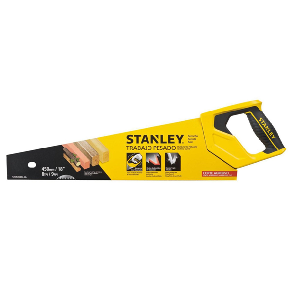 Serrucho Con Mango Bimaterial de 18" (STHT20374-LA)  Stanley