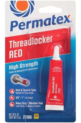 Trabador De Pernos Resistencia Alta 271 Rojo 6ML (27100)