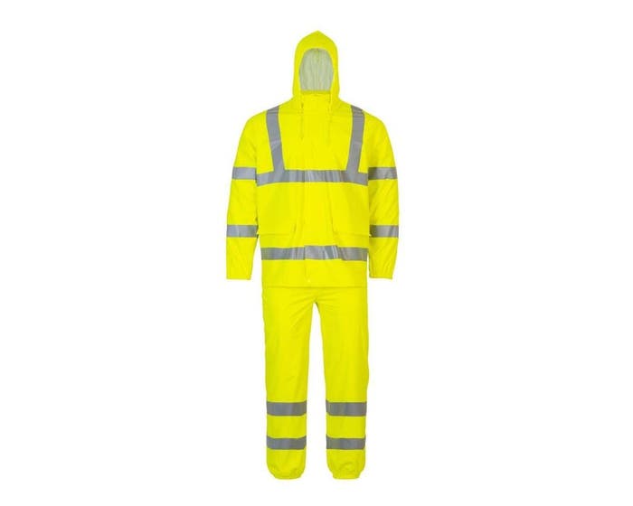 Traje PU Amarillo Neón