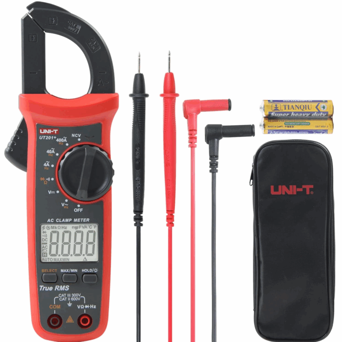 UT201+ Amperímetro de Tenaza Digital Profesional