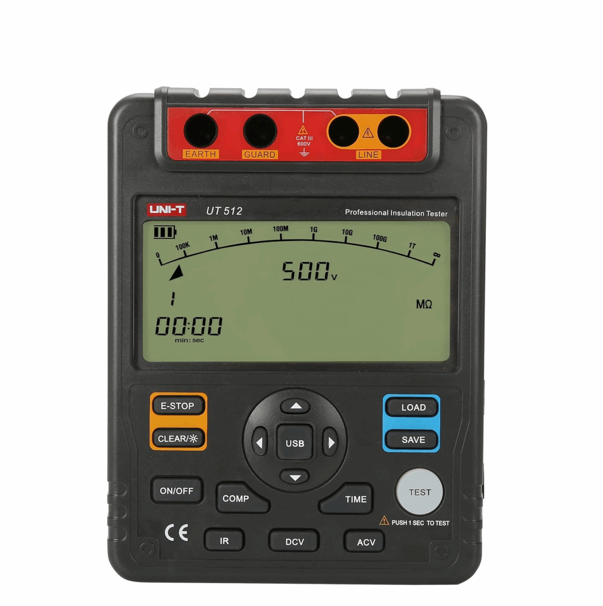 UT512 UNI-T Megóhmetro Medidor Resistencia de Aislación