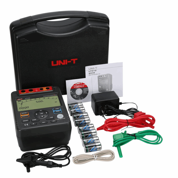 UT512 UNI-T Megóhmetro Medidor Resistencia de Aislación