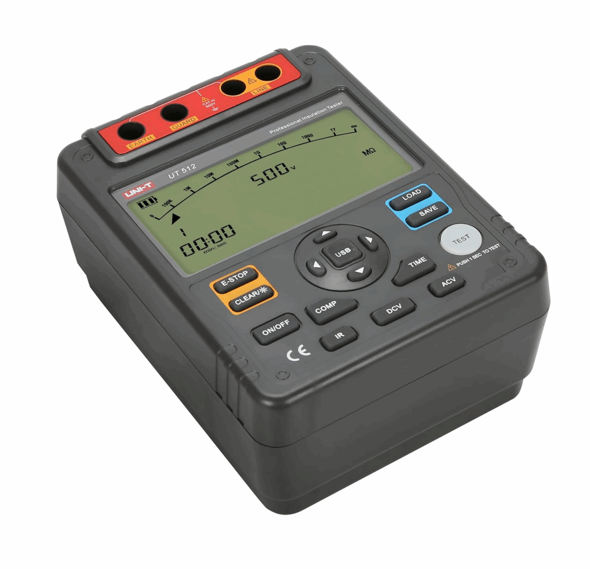 UT512 UNI-T Megóhmetro Medidor Resistencia de Aislación