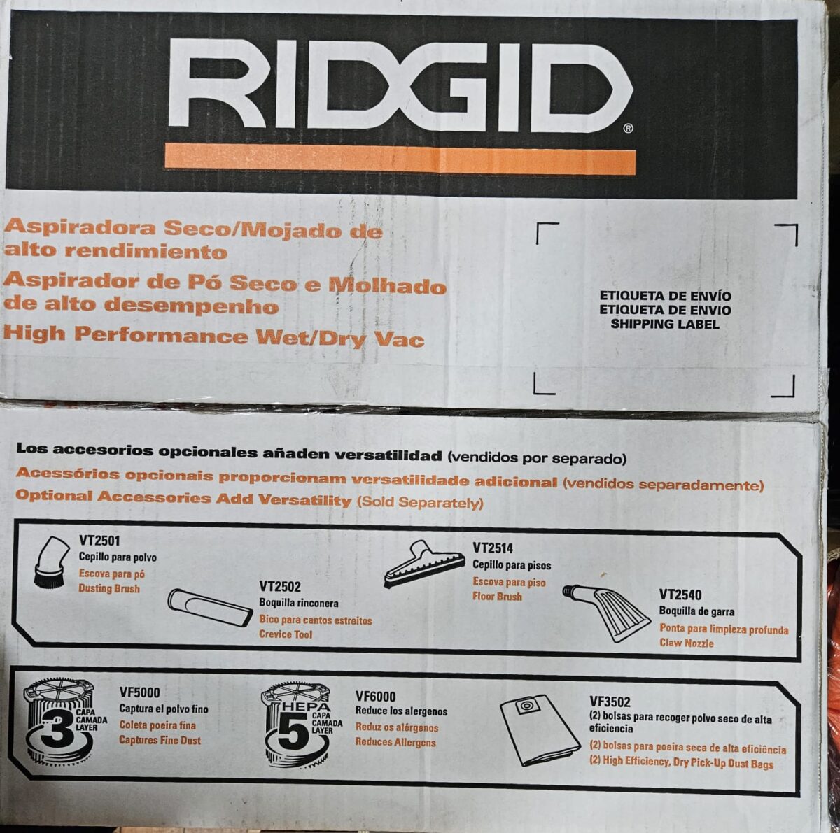 Aspiradora Ridgid (50898)