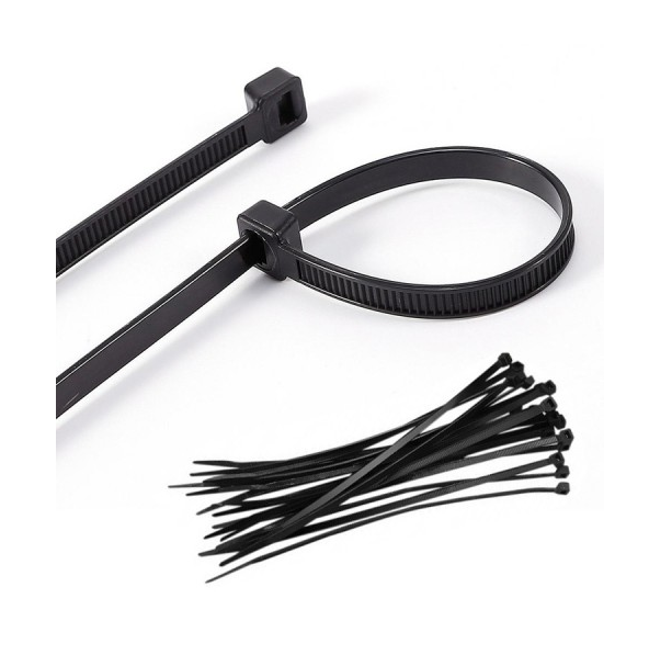 Amarra Plastica Negra 2.5x100mm.100unidades