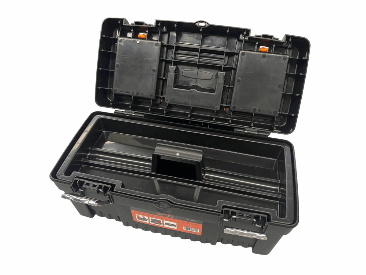 Caja Herramienta 19" Acero/Plastico Con Cierre Metálico