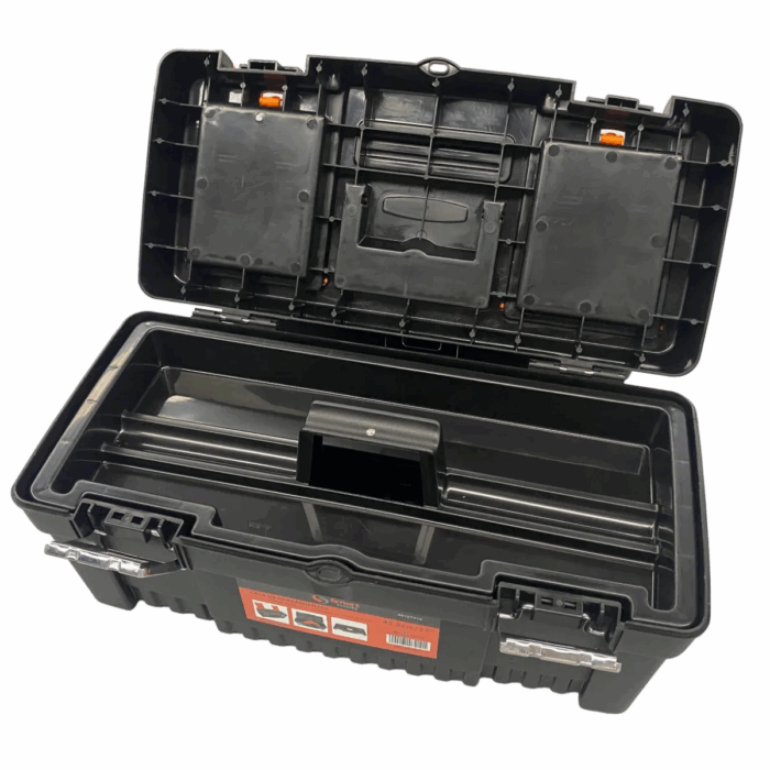 Caja Herramienta 19" Acero/Plastico Con Cierre Metálico