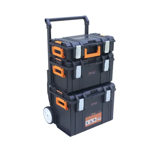 Caja Maleta de Herramientas Platica 3 en 1 Con Ruedas 59x47x8,8 cm U209012