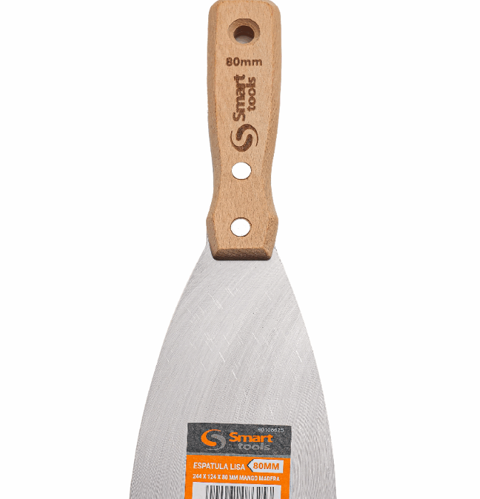 Espátula Lisa 244 X 124 X 80 Mm M/Madera