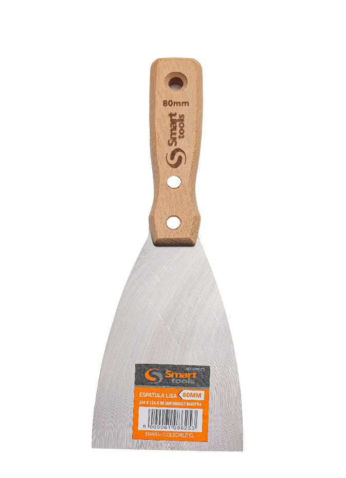 Espátula Lisa 244 X 124 X 80 Mm M/Madera