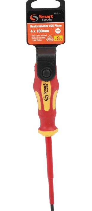 Destornillador Plano 4.0x100mm Aislado M/Plast