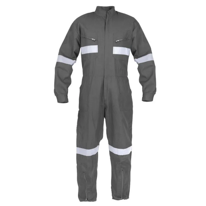 Overol Poplin Con Reflectantes Gris T/L