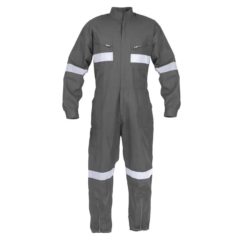 Overol Poplin Con Reflectantes Gris T/L