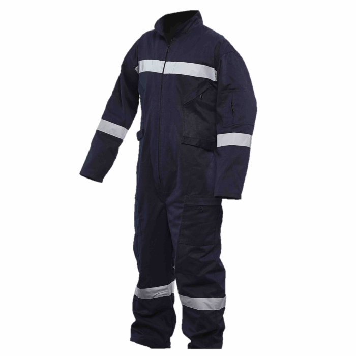 Overol Gabardina Con Cinta Reflectiva