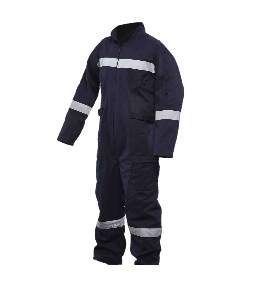 Overol Gabardina Con Cinta Reflectiva