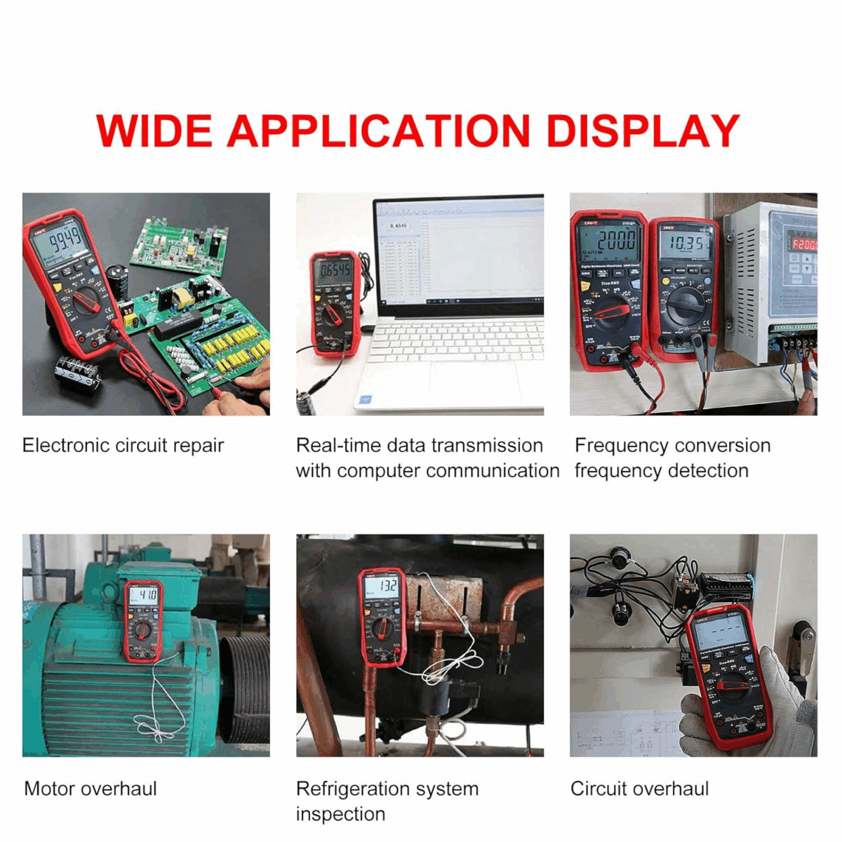 UT61B+ Multímetro Digital 1000V AC/DC 10A AC/DC True RMS Uni-T