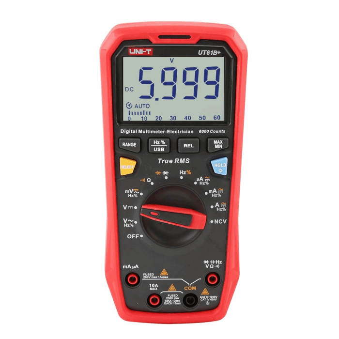 UT61B+ Multímetro Digital 1000V AC/DC 10A AC/DC True RMS Uni-T
